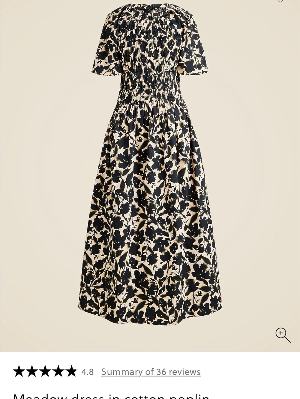 J.Crew Women’s XS Tall Meadow Dress